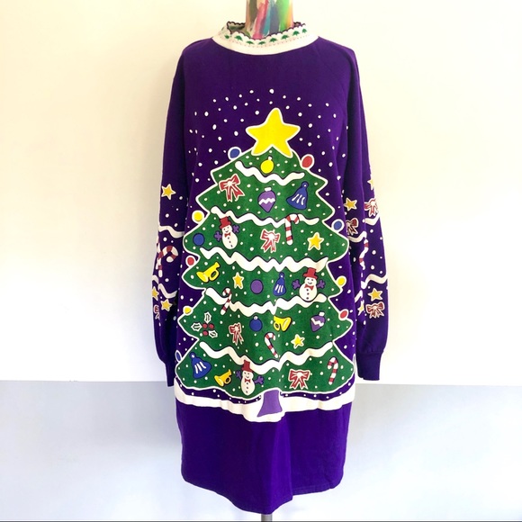 christmas sweatshirt dress